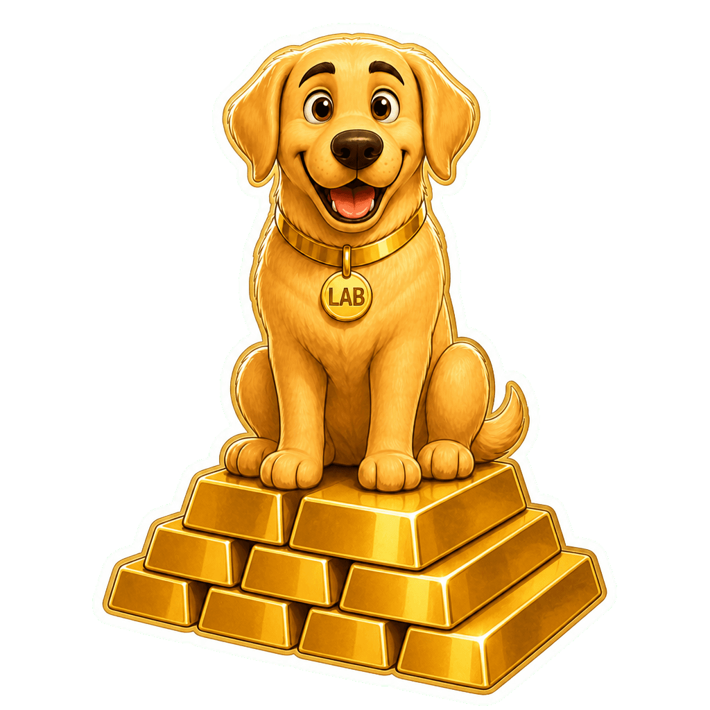 HOLD sticker — Retrieving Gold